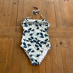 Ondademar blue floral swimsuit